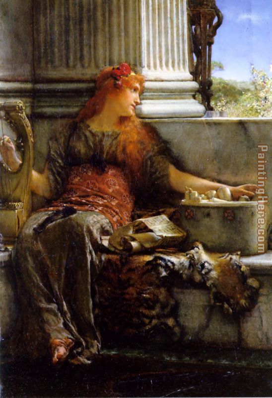 poetry painting - Sir Lawrence Alma-Tadema poetry art painting